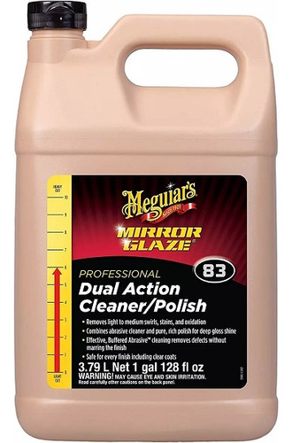 Dupla Açao Polidor Limpador Meguiars 83 Mirror Glaze 3,78 L