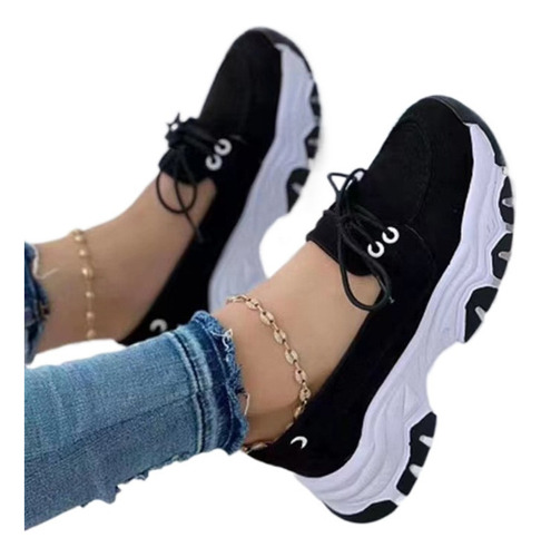 Zapatos Mujer Plataformas Casualmoda Peso Ligero Deportivo