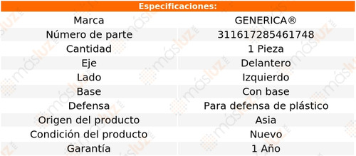(1) Faro Niebla Del Izq C/base Pathfinder 05/12 Ge