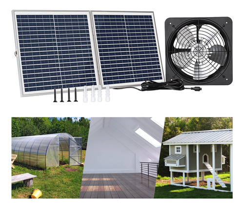 Ventilador Techo Para Atico Energia Solar Lfm Sv