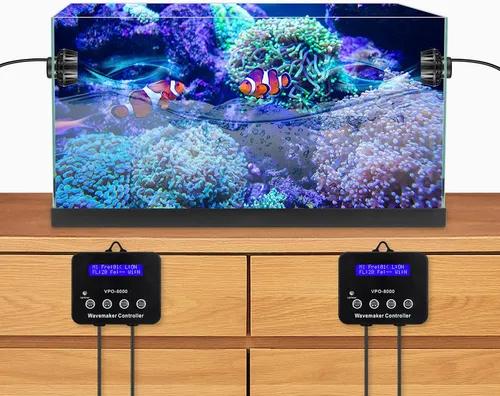 2100gph 12w Acuario Wave Maker Dc 24v Powerhead Con...