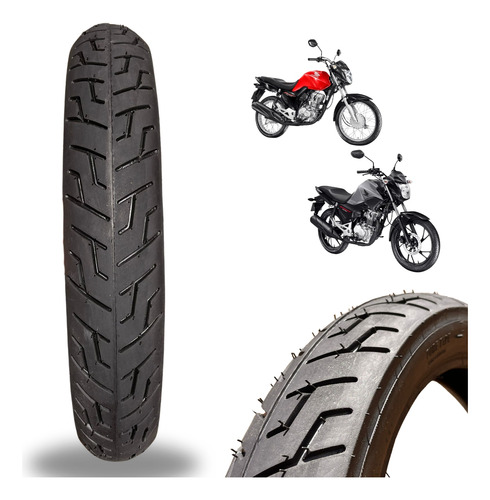 Pneu 100/90-18 Traseiro Para Yamaha Rd E Ybr Strada Garantia