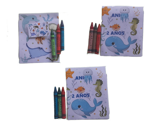 Mini Libritos Para Colorear Tematicos Personalizados