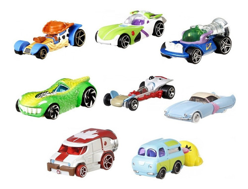 Colección X8 Hot Wheels Toy Story 4 Vehículo Caracterizado