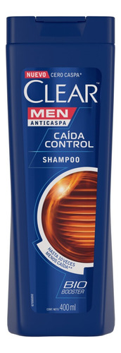 Shampoo Clear Men Caida Control En Botella De 400ml Por 1 Unidad