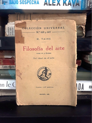 Filosofia Del Arte Tomo Iv H. Taine - Ed Espasa Calpe 1935
