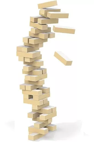 Jogo Torre Equilíbrio Jenga 54 Peças Madeira Junges - Loja Zuza Brinquedos