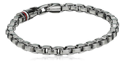 Pulsera De Cadena De Acero Inoxidable Para Hombre Plata Mode