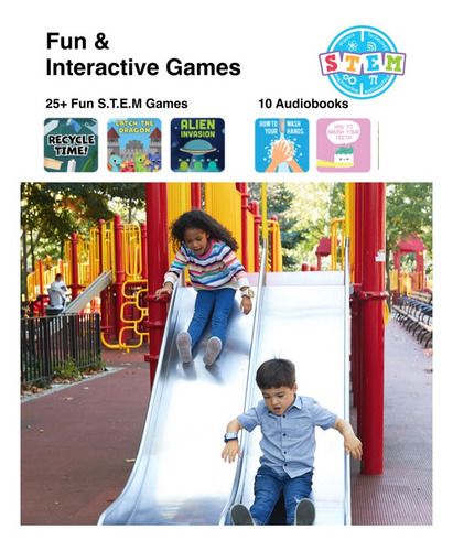 Smartwatch Para Niños Con Audifonos, Flaming Blue