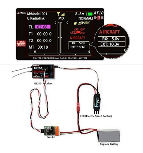 Transmisor Y Receptor Rc Radiolink At10ii De 12 Canales R12