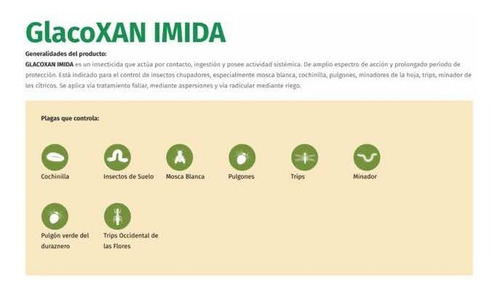 Imagen 2 de 7 de Insecticida Imida - Glacoxan Imida X 30cc3.