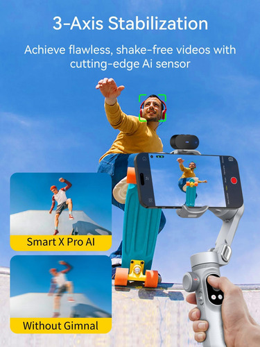 Estabilizador Cardán De 3 Ejes Para Smartphone Smart Ai Xpro