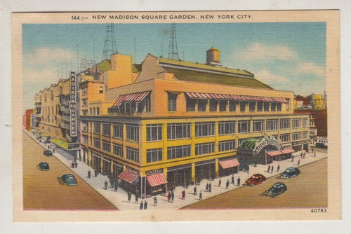 Nueva York Antigua Postal New Madison Square Garden Vintage