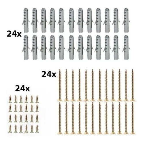 Mão Francesa Kit 12 Branca 30cm + Kit Fixação Envio Imediato