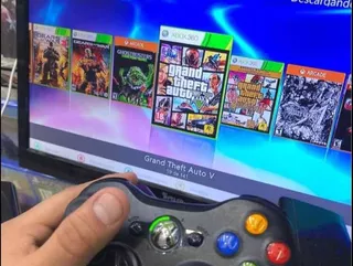 Xbox 360 Slim Con Chip Rgh Más De 80 Juegos Envió Gratis!!!