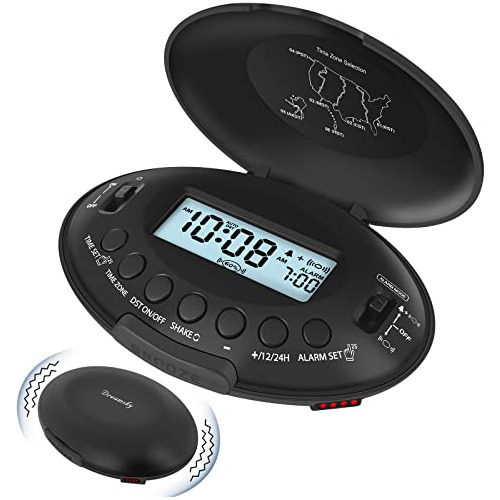 Reloj Despertador Vibratorio Para Adultos Que Duermen Mucho,