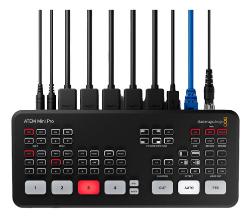 Switcher Atem Mini Pro Iso Hdmi Blackmagic Live Stream