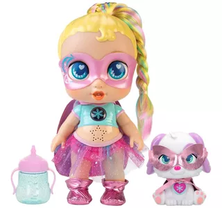 Muñeca Super Cute Regi Glitzy Cool Y Su Mascota Sc014