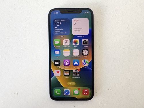 Imagen 5 de 8 de Apple iPhone 12 64 Gb Azul Bateria Al 100% Con Funda