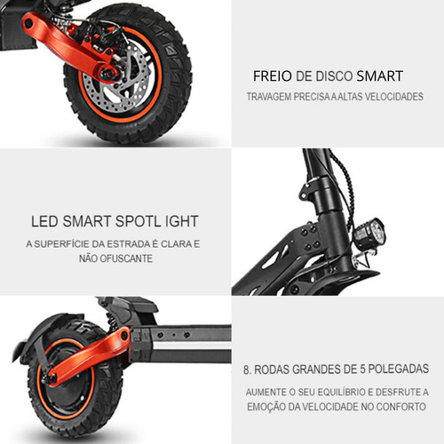 Patinete Elétrico G9 Pro Inow Lançamento 2025 55km/h Com Led