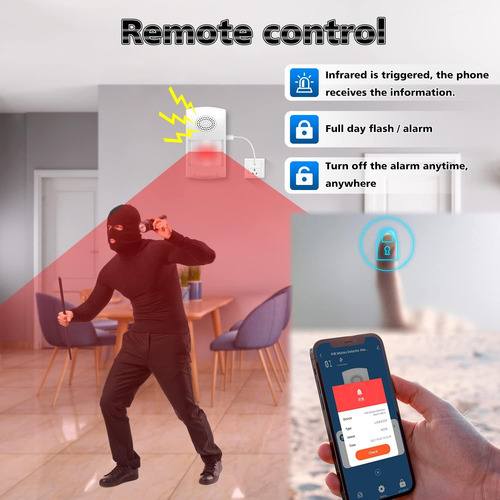 Sensor De Movimiento Inteligente Inalámbrico, 4 Modos, Alarm