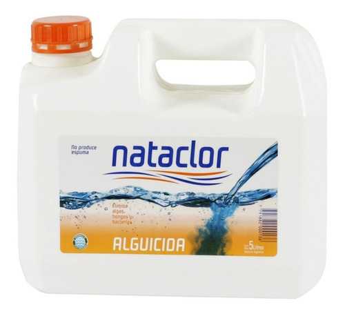 Imagen 3 de 4 de Combo Mantenimiento Clarificador + Alguicida X 5l Nataclor