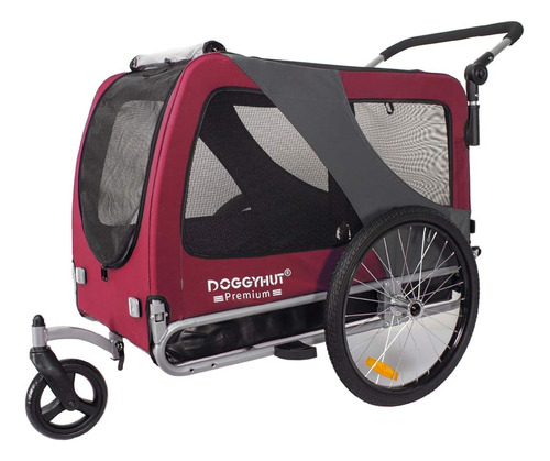 Doggyhut Premium Pet Bike Trailer & Stroller Para Perros Peq