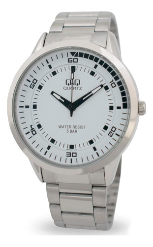 Reloj Análogo Q&q Qa58j201y Acero Y Resistente 50mts Oferta