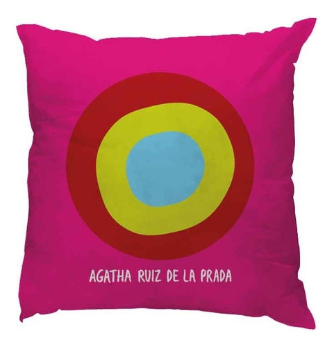 Almohadón Diseño Circulo - Agatha Ruiz De La Prada Color Rosa Chicle
