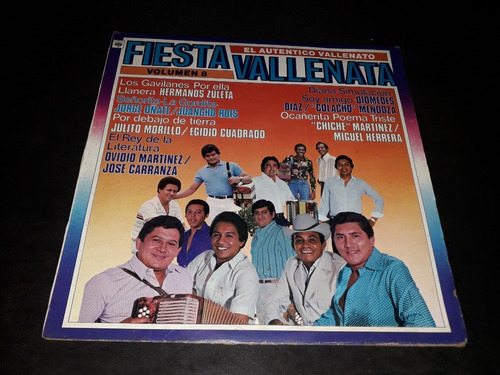 Fiesta Vallenata Vol 8 Lp Vinilo Vallenato