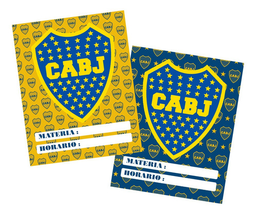 Caratulas Escolares Boca X 6 