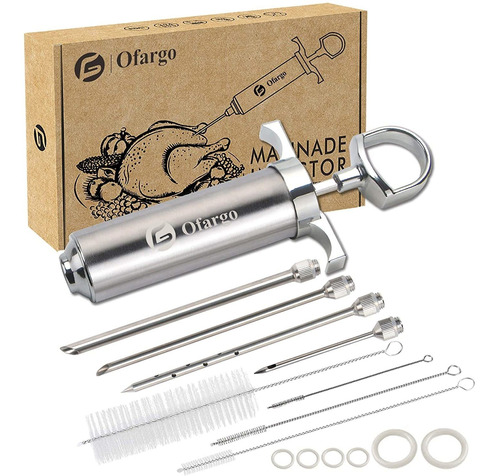 Kit De Jeringa De Acero Inoxidable Para Inyector De Carne