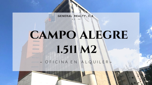 Oficina En Alquiler Campo Alegre 1511 M2