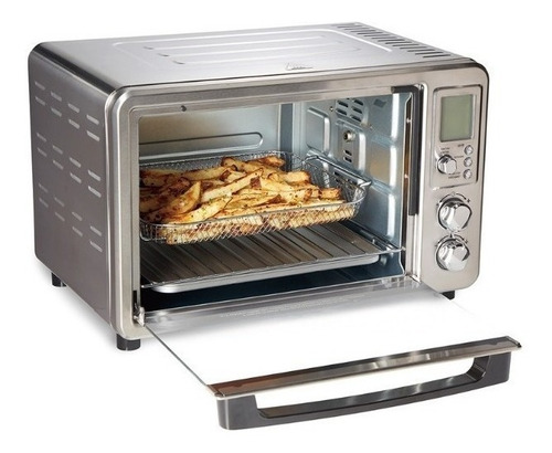 Imagen 3 de 4 de Horno de mesa eléctrico Hamilton Beach Sure-Crisp 31193 plateado 120V