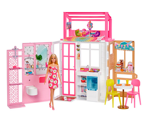Set De Juego Barbie Casa Glam Con Muñeca