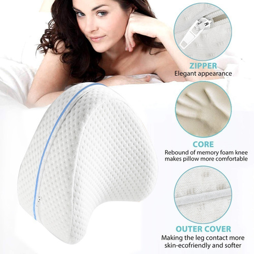 Almohada Piernas Y Rodillas Descanso Ortopedica Memory Foam