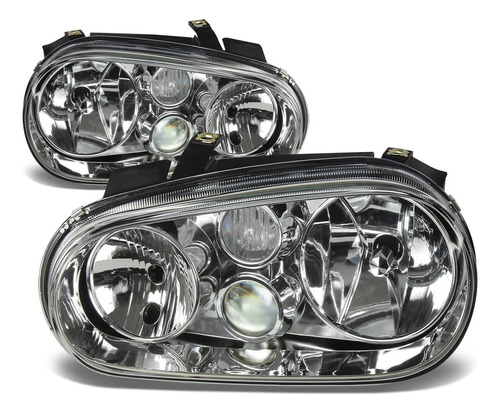 Faros Cromo C/neblinero Jgo. 2 Pzas Golf 4 00-04