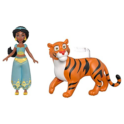 Disney Princess Jasmine Muñeca Pequeña Y Figura De Tigre Raj