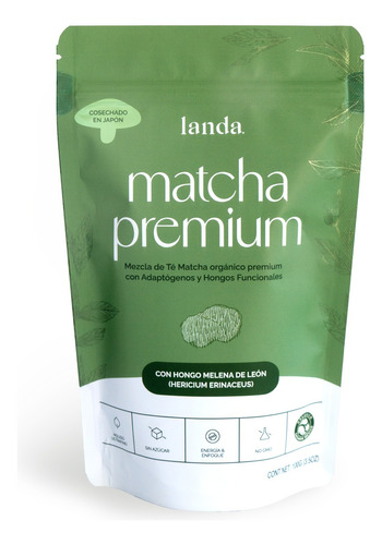 Té Matcha Premium Con Hongo Melena De León Orgánico