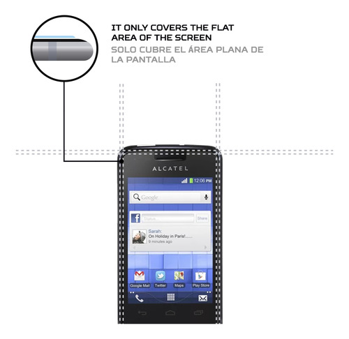 Protector Mica Pantalla Para Alcatel One Touch T Pop