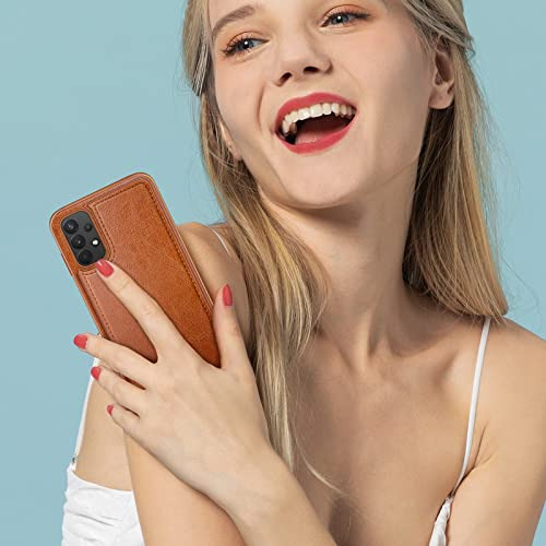 Funda Cartera Para Samsung Galaxy A32 5g Cafe Tenue Pu Piel