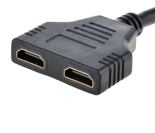 Imagen 3 de 4 de 1080p Puerto Hdmi Macho A 2 Hembra 1 Entrada Salida Cable Di