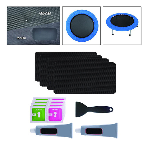 Kit De Restauración De Parche De Trampolín 10x20cm
