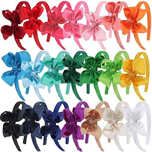 Diademas - 22 Pcs Girls Headbands For Kids,bow Headband 3.5i