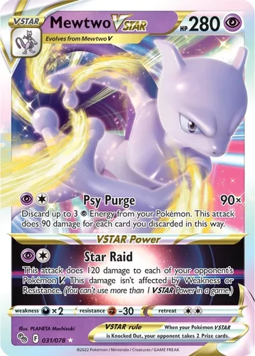 Carta Pokemon Mewtwo V Star Pokemon go d'occasion pour 20 EUR in Valladolid  sur WALLAPOP