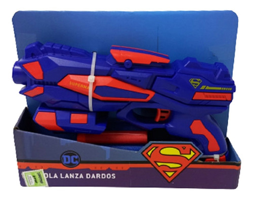 Superman Pistola Lanza Dardos Mediana 