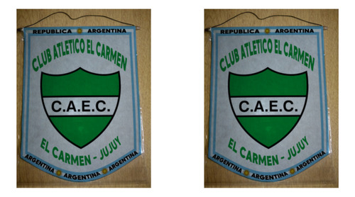 Banderin Mediano 27cm Club El Carmen Jujuy