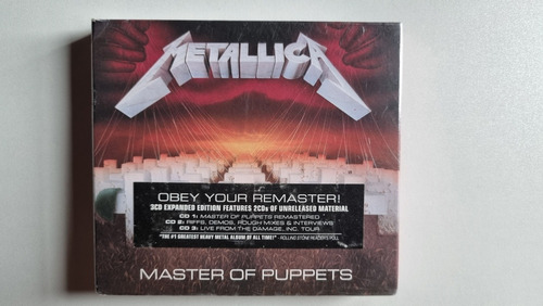 Metallica Master Of Puppets 3 Cd Box