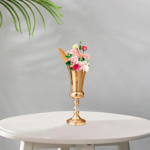 Casamento Flor Trumpet Vaso Arranjos De Flores Metal M