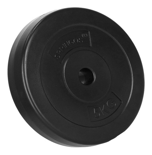 Imagen 2 de 8 de Pesa Disco Revestido 5.00kg Para Barra Mancuerna Crazy Line